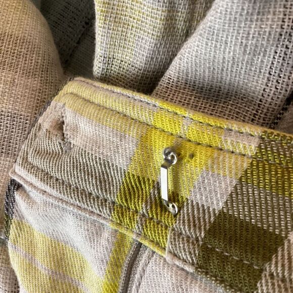 Current Air Los Angeles Plaid striped straight leg pants Size Medium - Picture 15 of 15